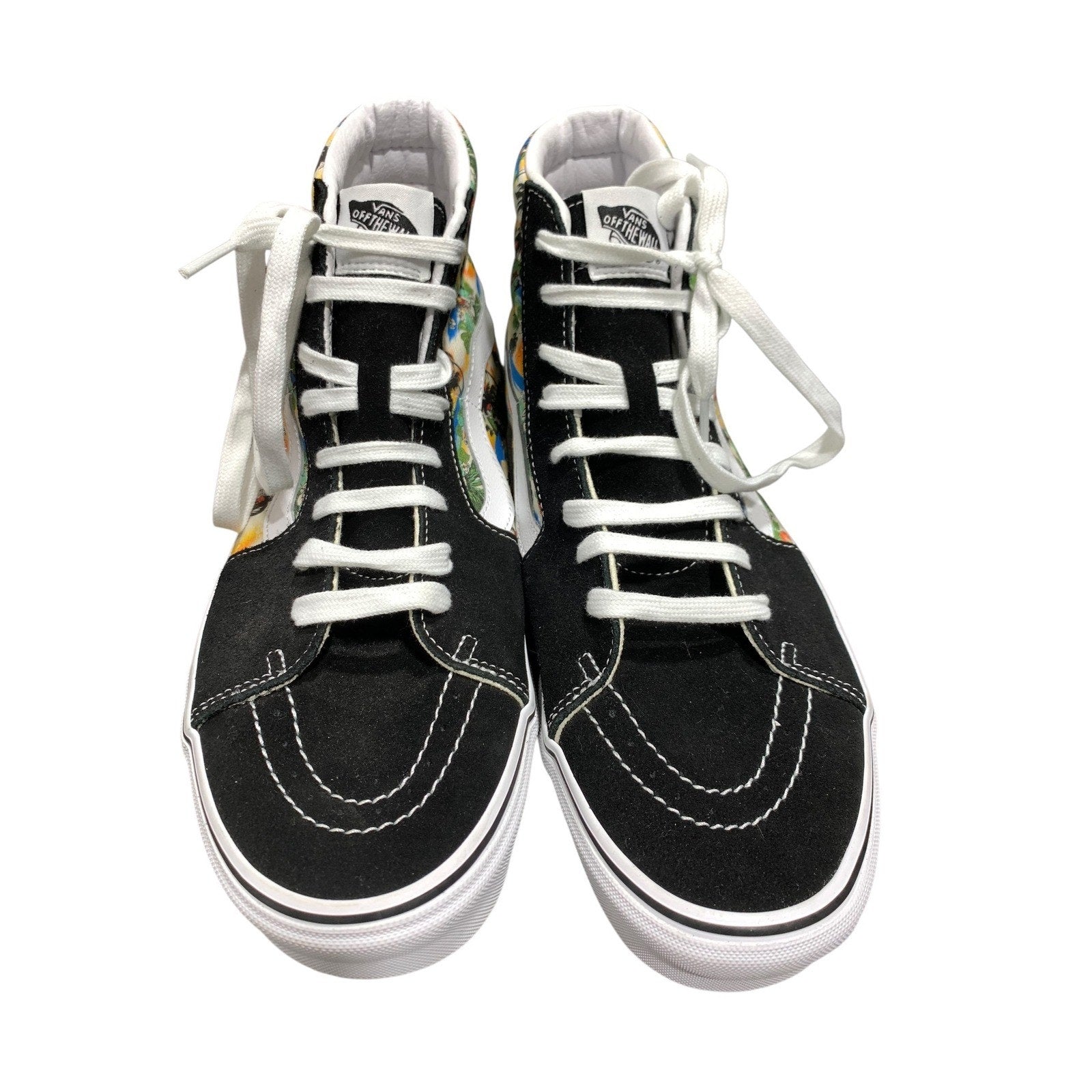 Vans Sk8-Hi Black Tropical Island Palm Tree High Top Sneaker Mens 12 Skater casu