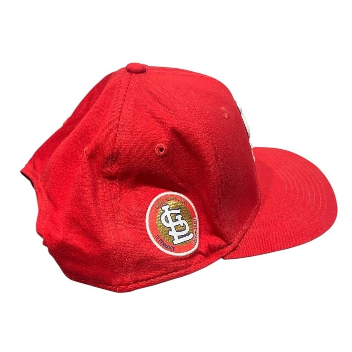 New Era 9FIFTY St. Louis Cardinals Red Snapback Hat MLB World Series Side Patch