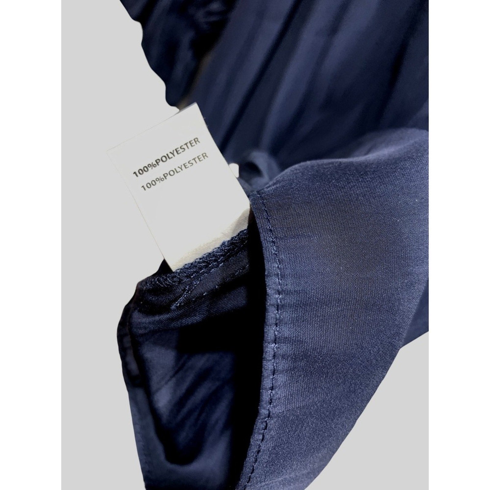 Ramy Brook Navy Blue Randi Puff Sleeve Top Tiered Sleeve V Neck Top size medium