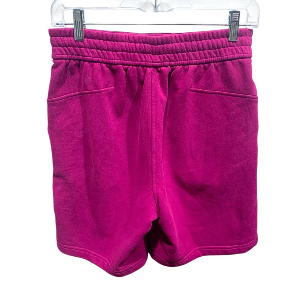 Lululemon Loungeful High-Rise Short 7" Magenta Purple SZ 4‎