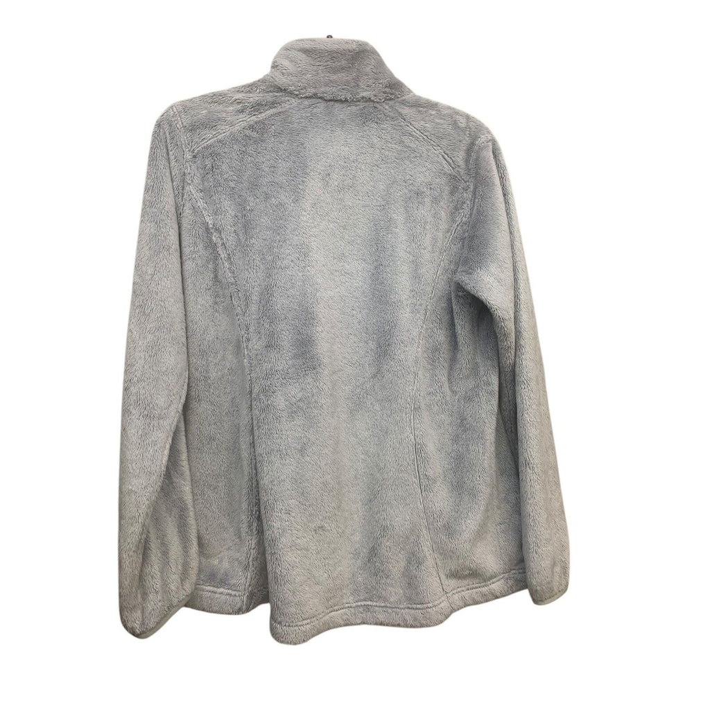 The North Face Jacket Girls Extra Large Gray Full Zip Fleece Pockets Osolita