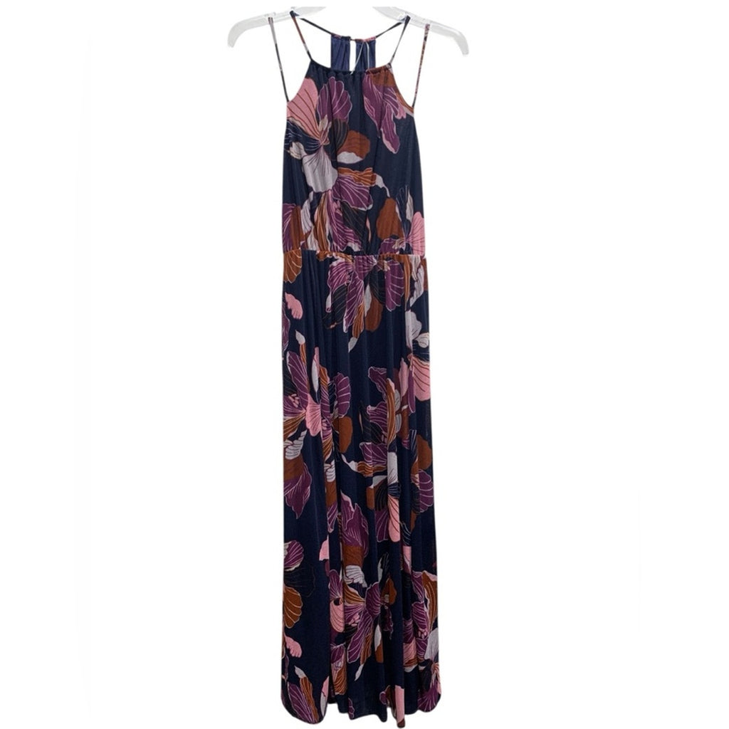 NWT Anthropologie Tiered Halter Maxi Dress size SMALL strappy flowy sleeveless