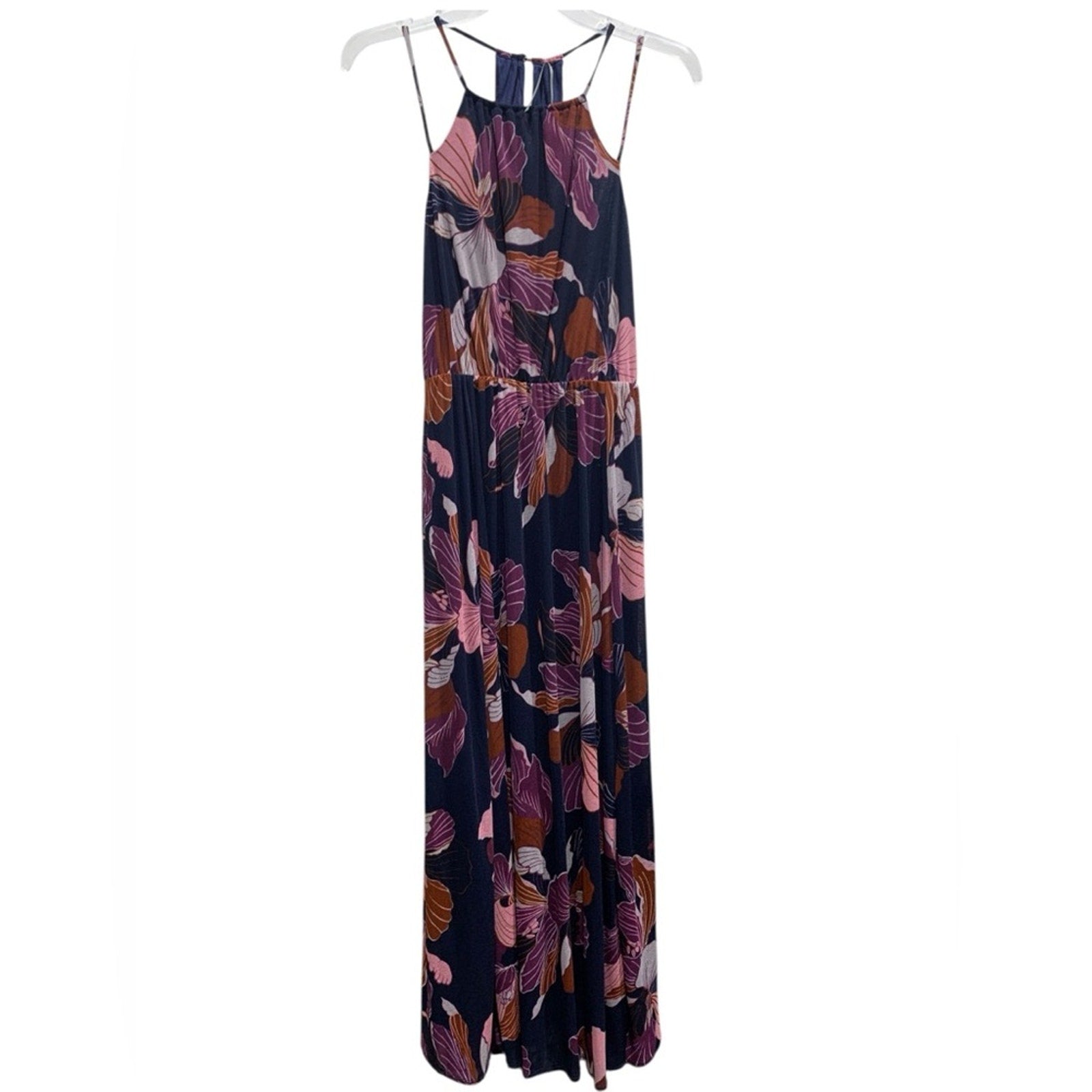 NWT Anthropologie Tiered Halter Maxi Dress size SMALL strappy flowy sleeveless