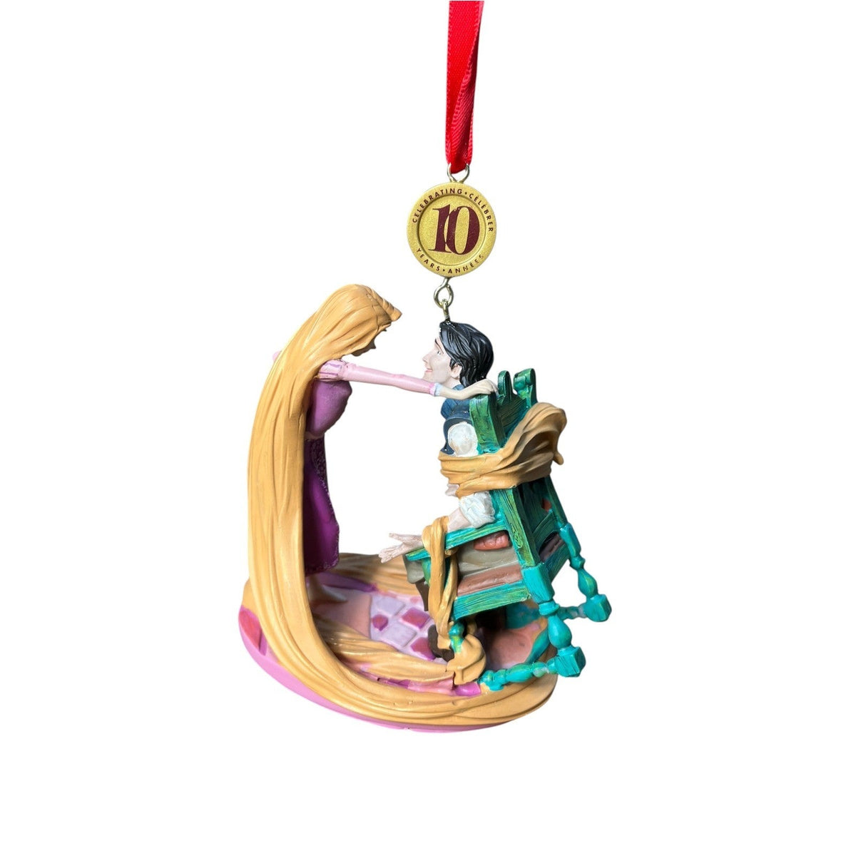 Disney Sketchbook Ornament Tangled Rapunzel Flynn Rider 10th Anniversary