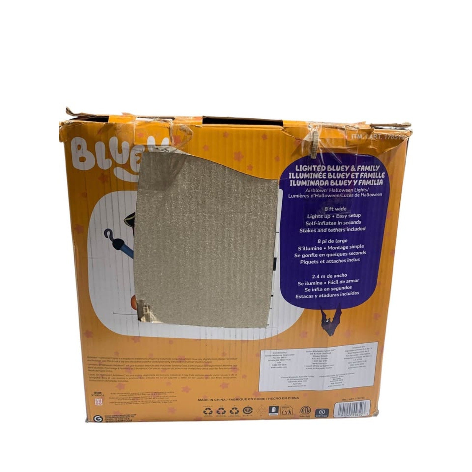 Bluey Halloween yard blow up lighted bluey family