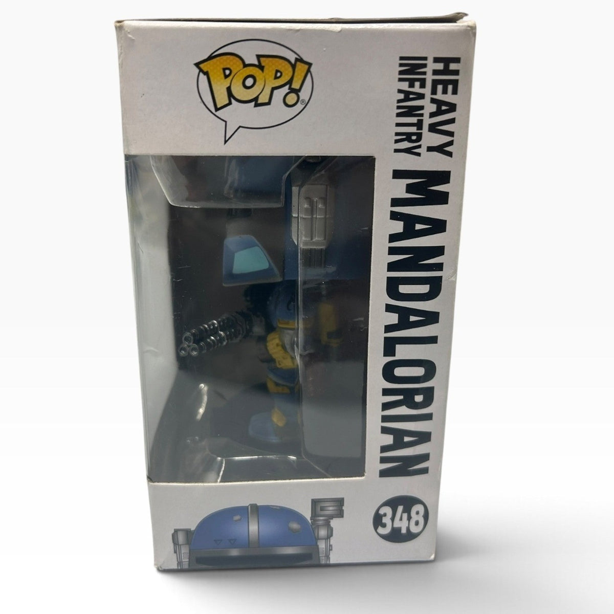 Funko Pop Star Wars The Mandalorian Heavy Infantry 348 and Grogu 819 Lot