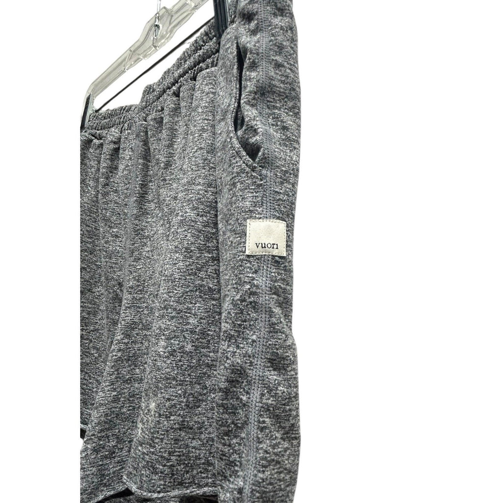 Vuori VW3007 Womens M Boyfriend Grey Heather Soft Pull On Shorts Lounge Gym