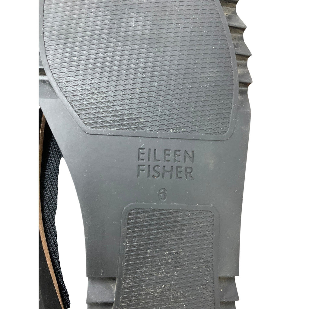 Eileen Fisher Etta Black Knit Loafers Comfortable Slip On Shoes Women's Size 6