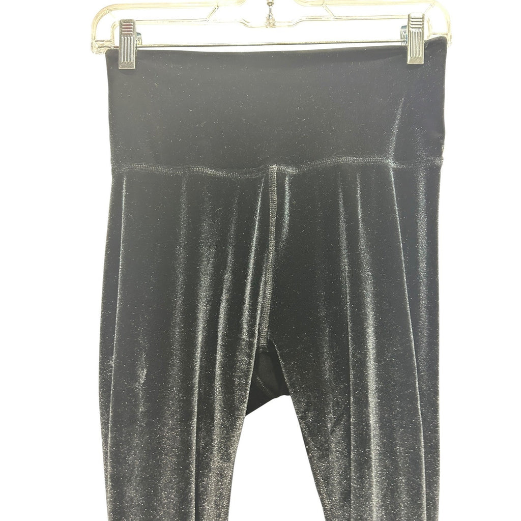 Beyond Yoga Womens Black Velvet Shimmer High Waisted Leggings Size M Loungewear