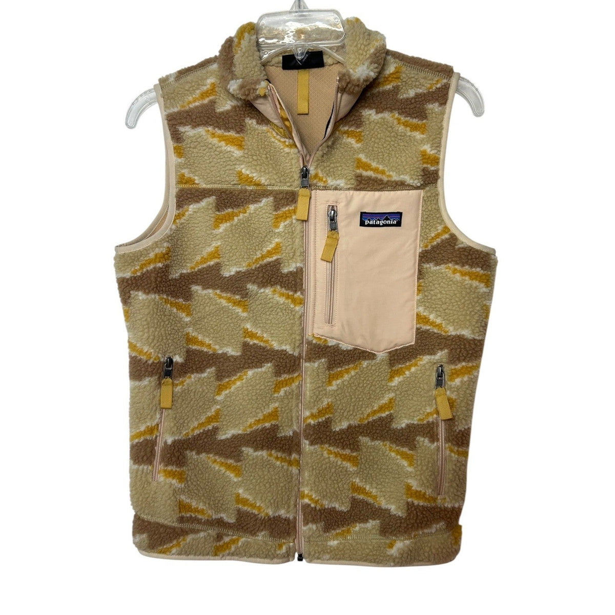 Patagonia Womens Classic Retro-X Fleece Vest Take Root Natural 23083 Small gorp
