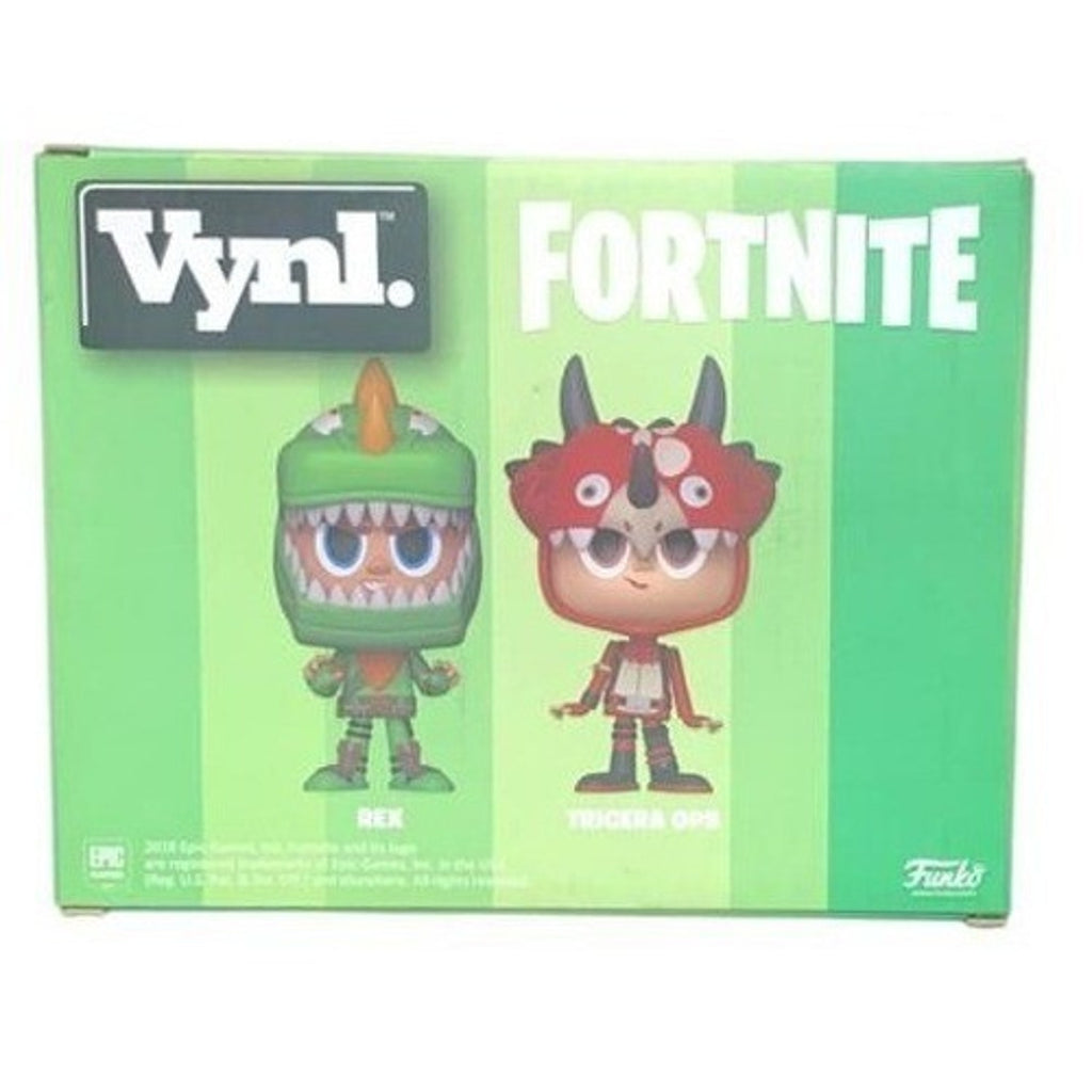 Funko Vynl Fortnite Rex and Tricera Ops 2-Pack Vinyl Figures 2018 New
