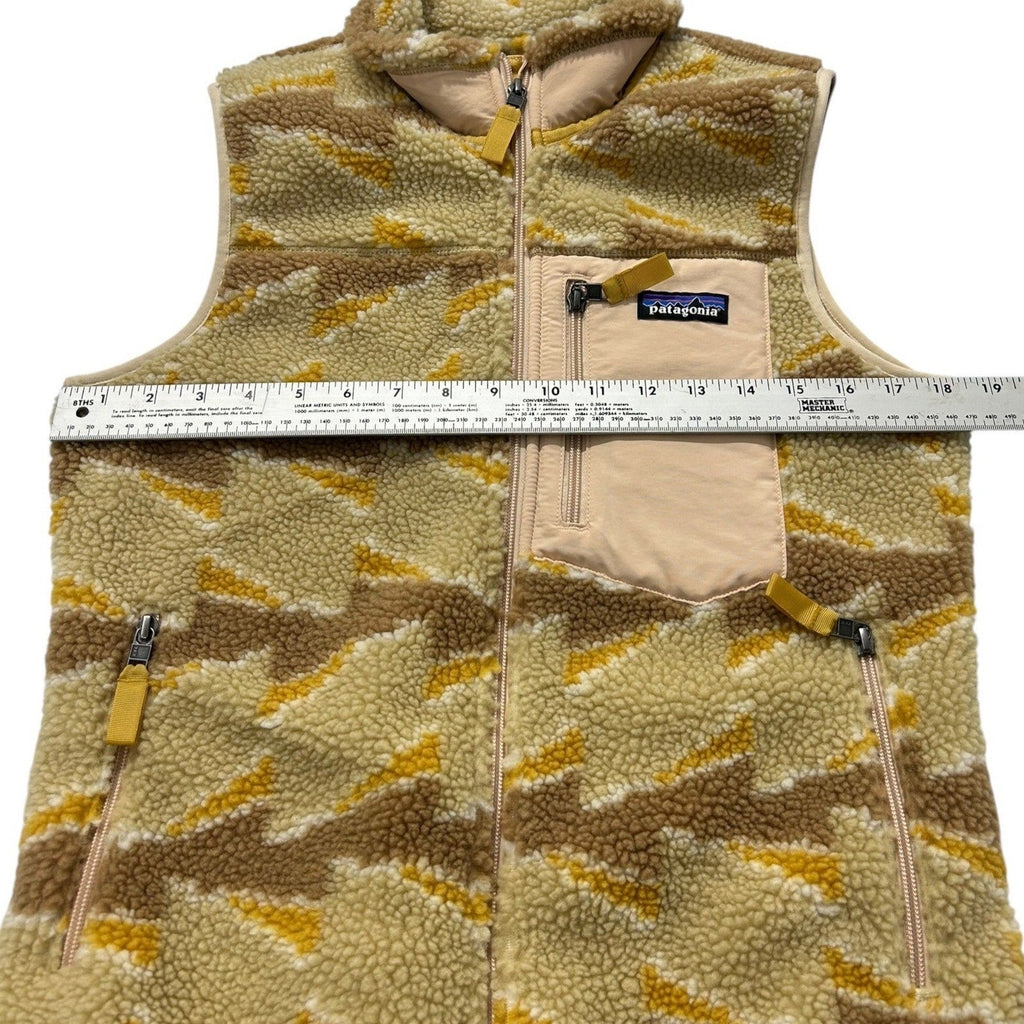 Patagonia Womens Classic Retro-X Fleece Vest Take Root Natural 23083 Small gorp