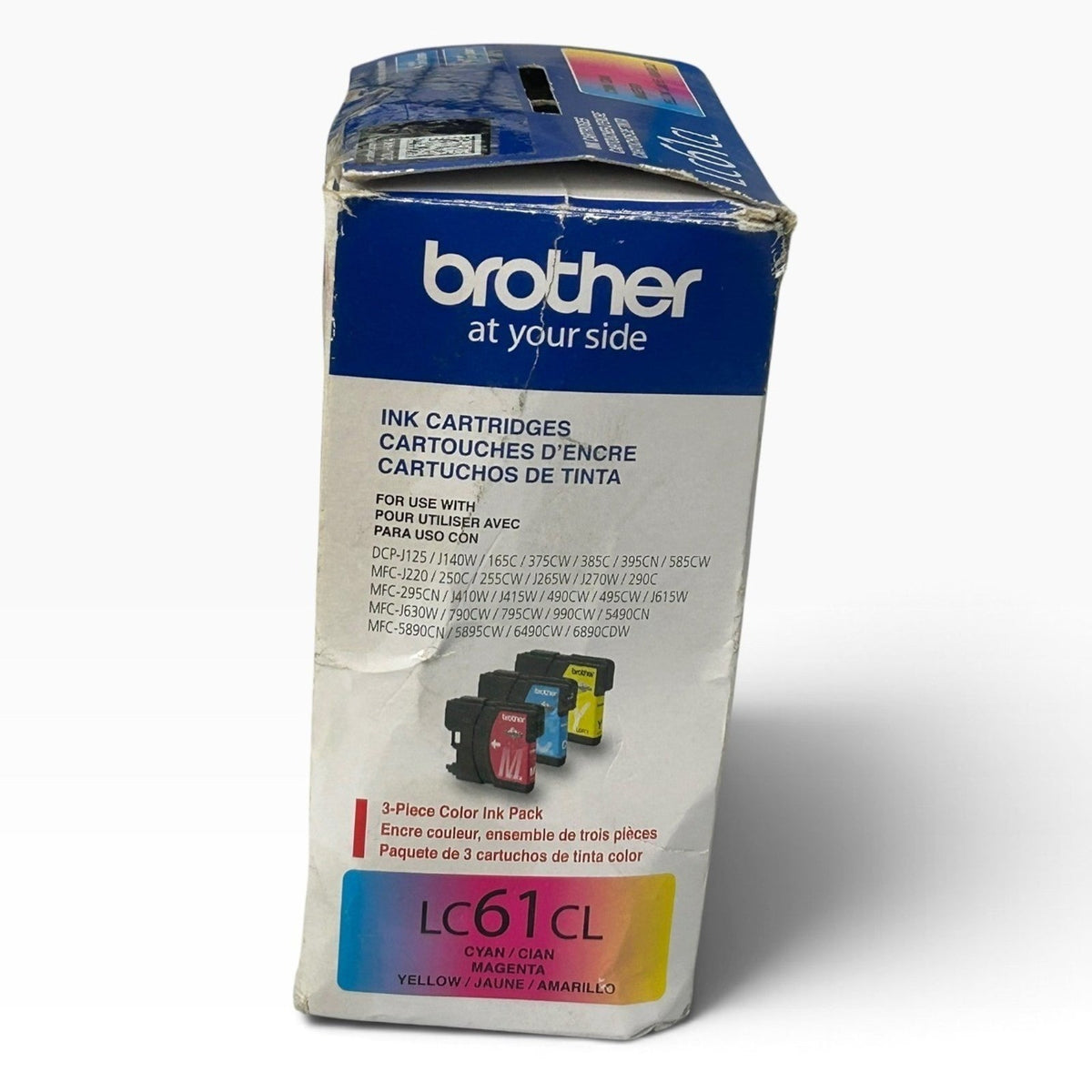 Brother LC61CL Innobella 3-Pack Color Ink Cartridges Cyan Magenta Yellow Genuine