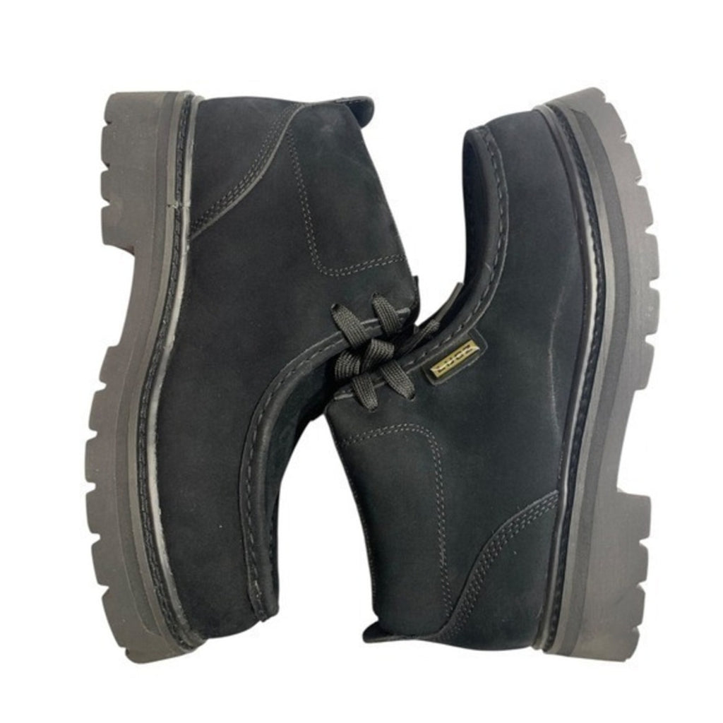 Lugz Black Suede Chukka Boots Mens Lug Sole Lace Up Ankle Boots SZ 7.5