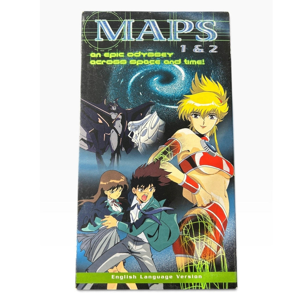 Maps 1 & 2 VHS Anime Sci-Fi ADV Films English Dubbed White Tape 1998 Collectible