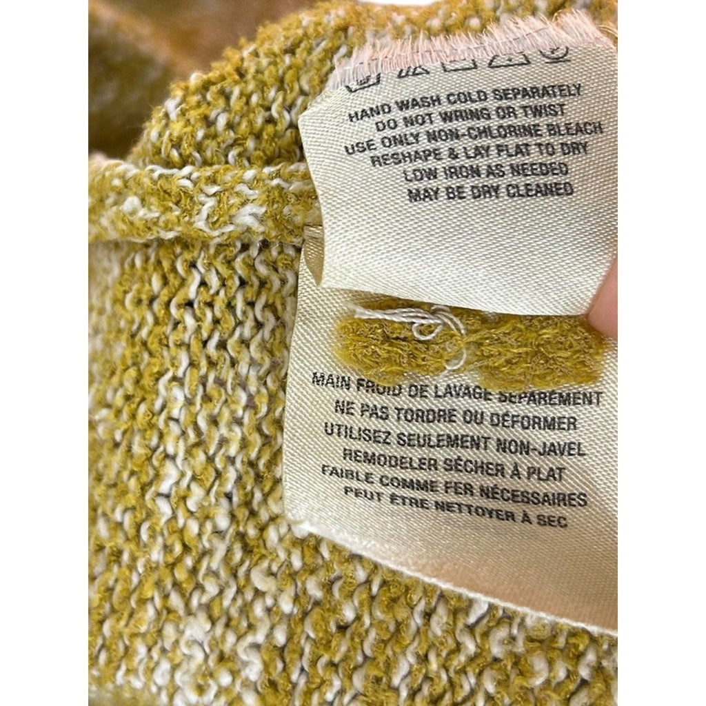 Anthropologie Marled Abigail Duster Cardigan Mustard Yellow S
