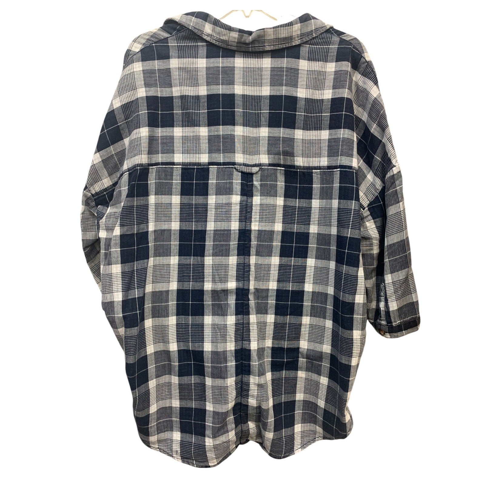Anthropologie Pilcro Plaid Boyfriend Button Down Shirt SZ XS/S