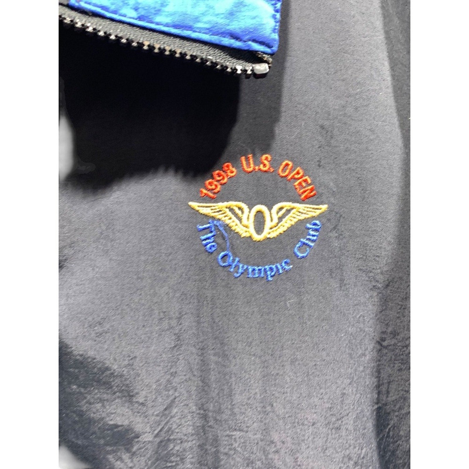 1998 US Open The Olympic Club Track Jacket Windbreaker Blue Red Black L