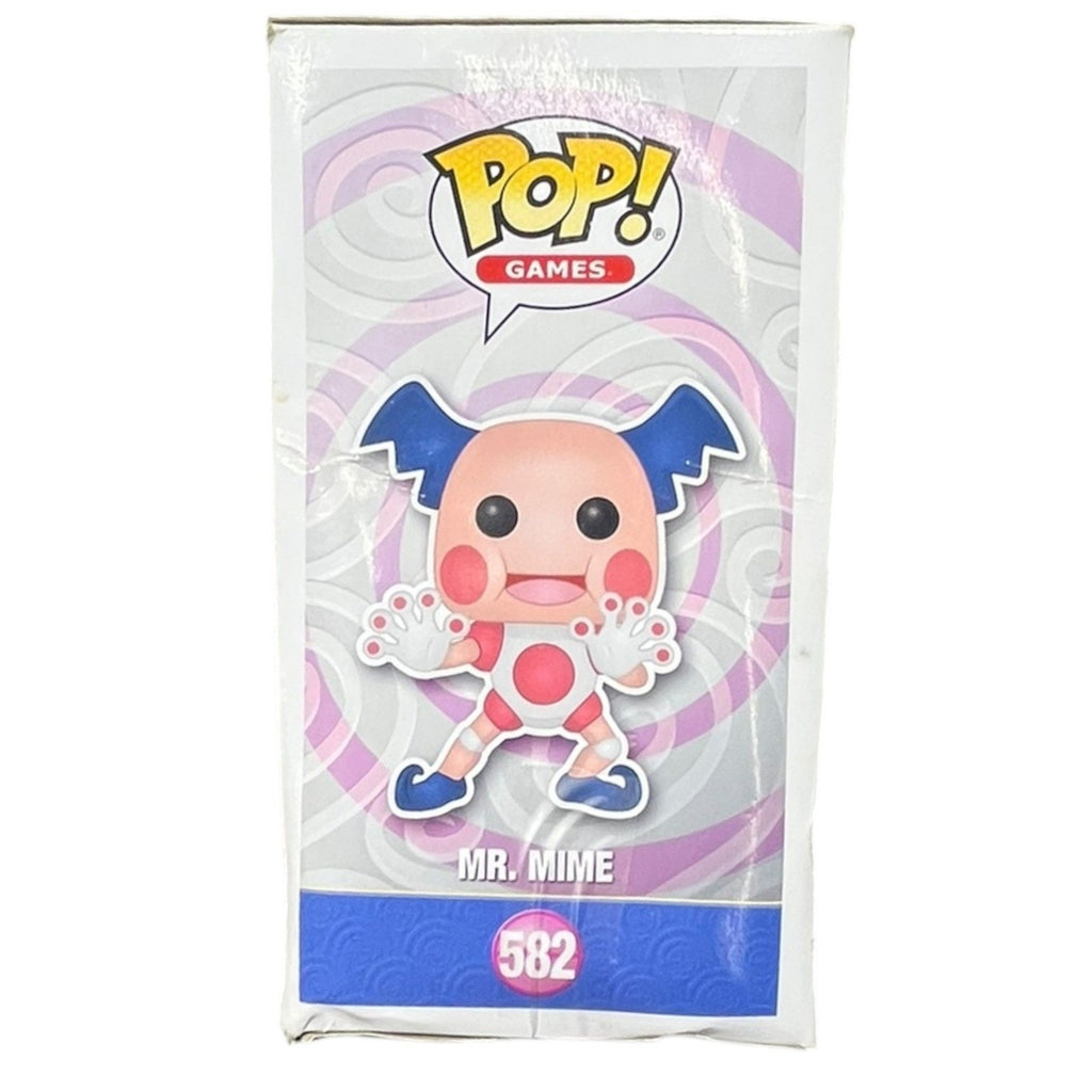 Funko Pop Games Pokemon Mr. Mime 582 Vinyl Figure Pink Blue White Box Wear