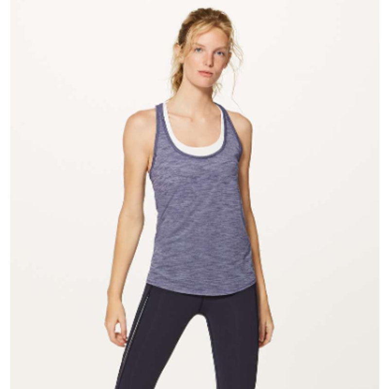 Lululemon Our Sport Tank Heathered Viola SZ 4