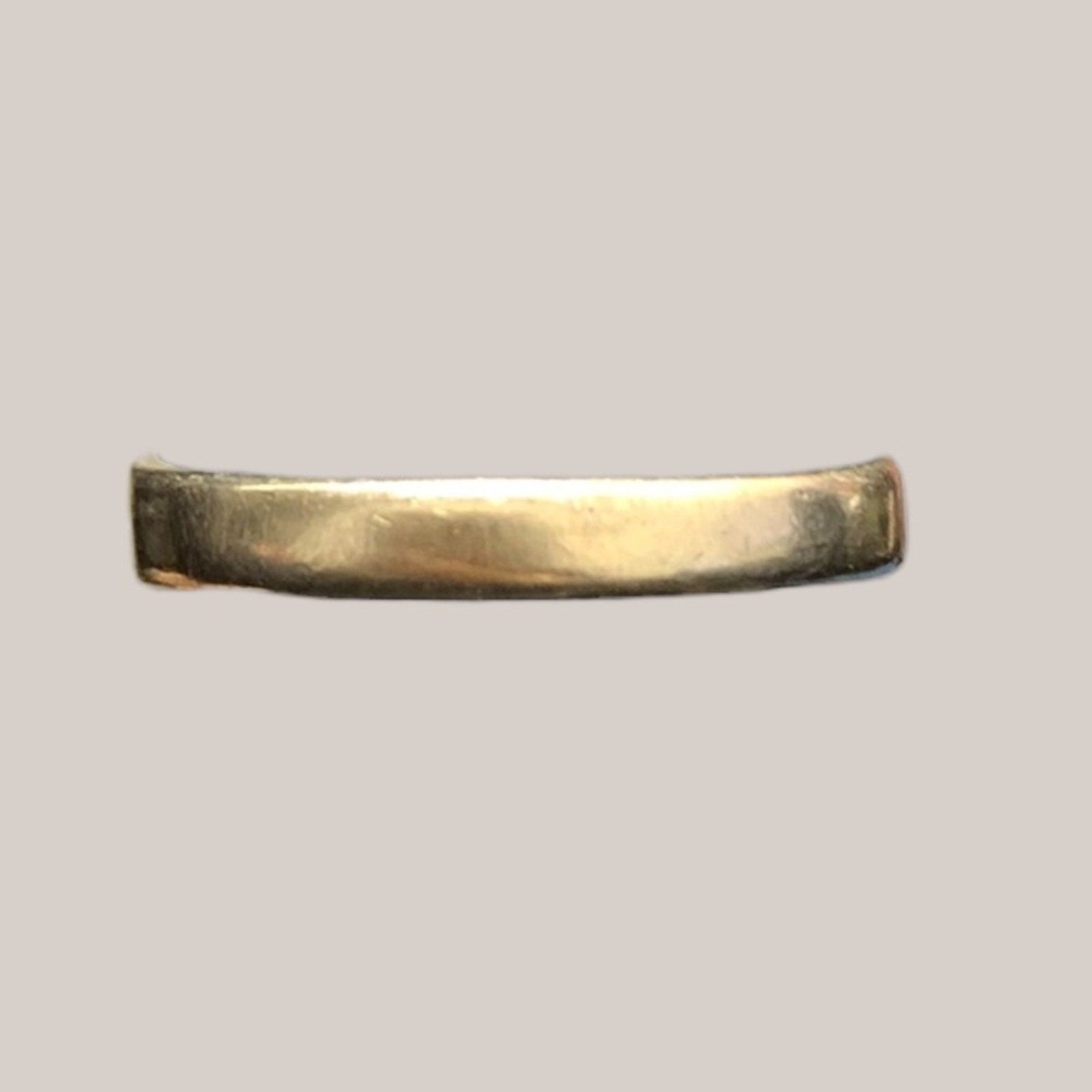 Vintage Visalia Union High School 14K Yellow Gold Class‎ Ring Red Stone Size 6.5