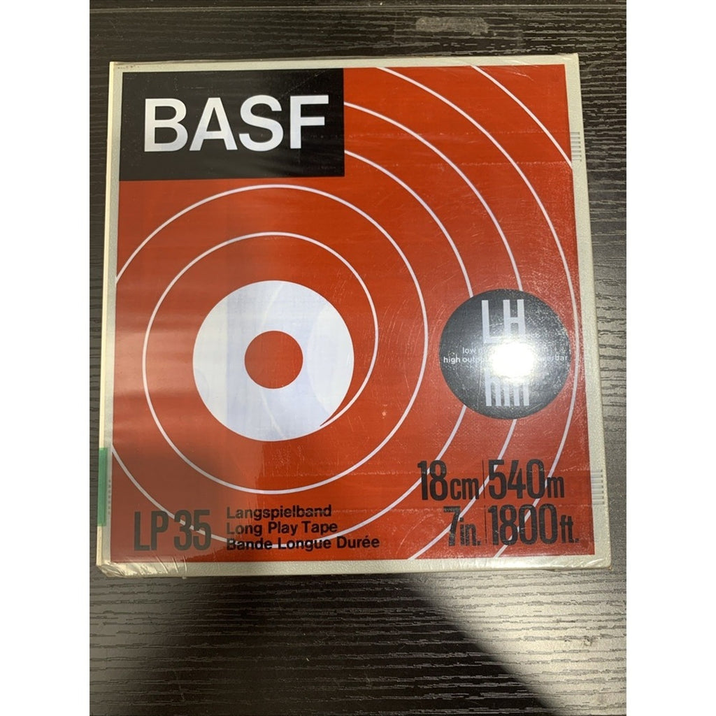 Factory Sealed BASF Blank LP35 Long Play Reel to Reel Tape 7" 1800 ft. Germany