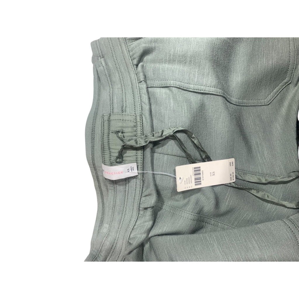 Daily Practice Anthropologie Green Cargo Wide Leg Knit Pants XS New with Tags