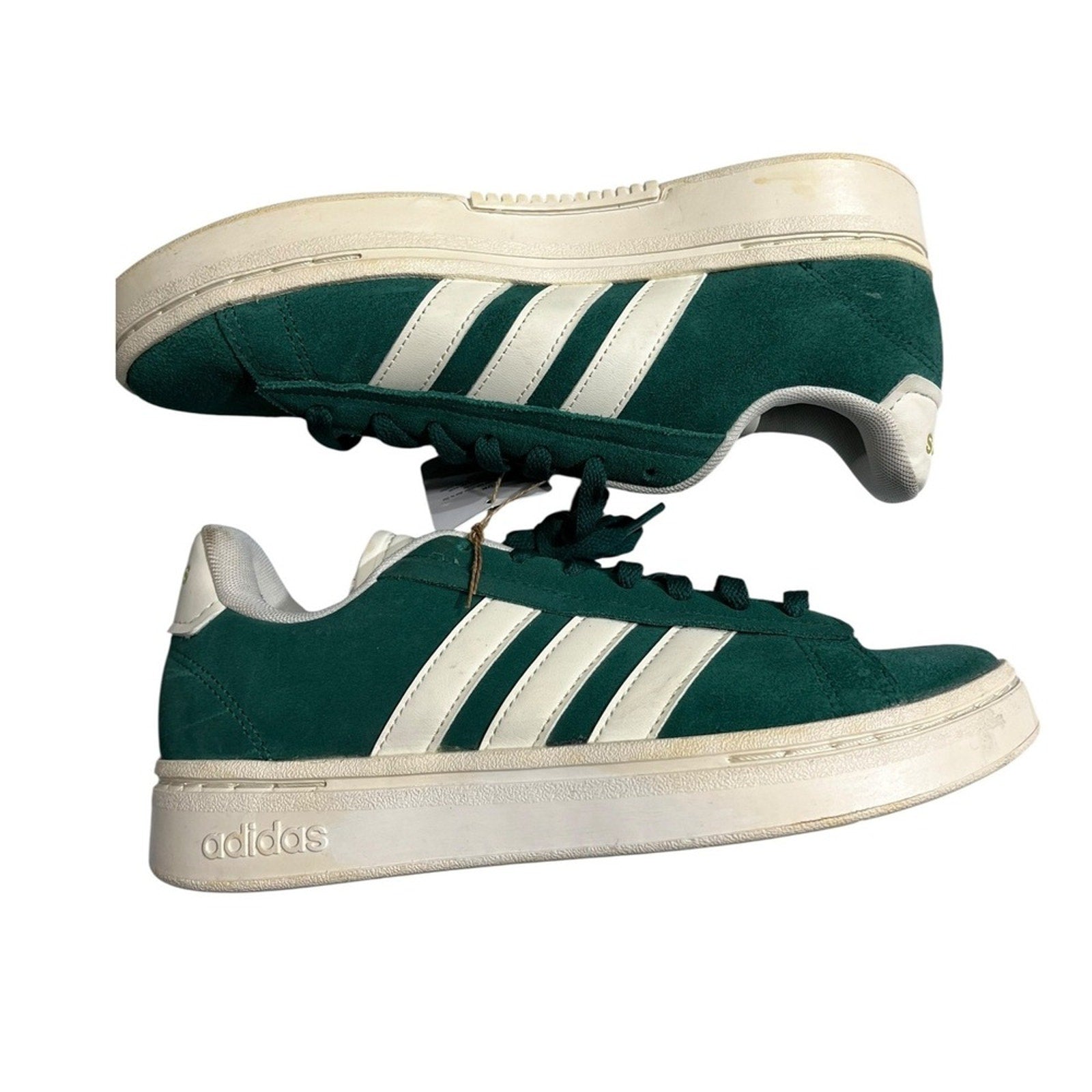 Adidas Grand Court TD Lifestyle Court Casual Green Suede Shoes ID8853 Womens 8