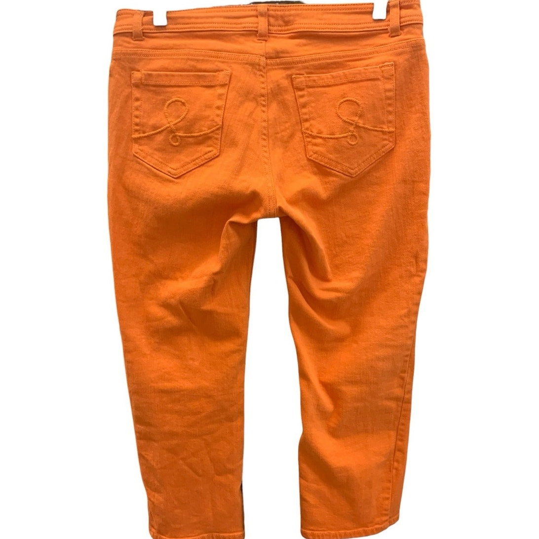 Lilly Pulitzer Orange Jeans SZ 4 Skinny Mini Jeans