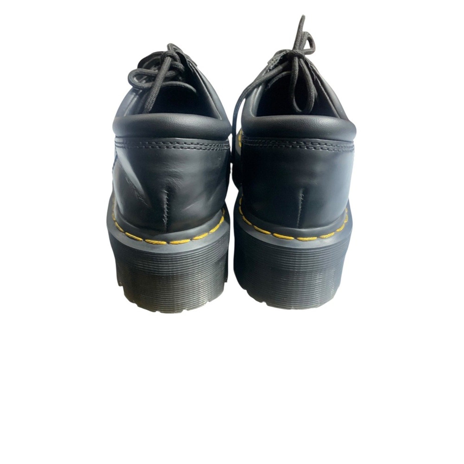 Dr Martens 8053 Quad Platform Black Leather Oxford Shoes Women's US 7 UK 6 EU 39