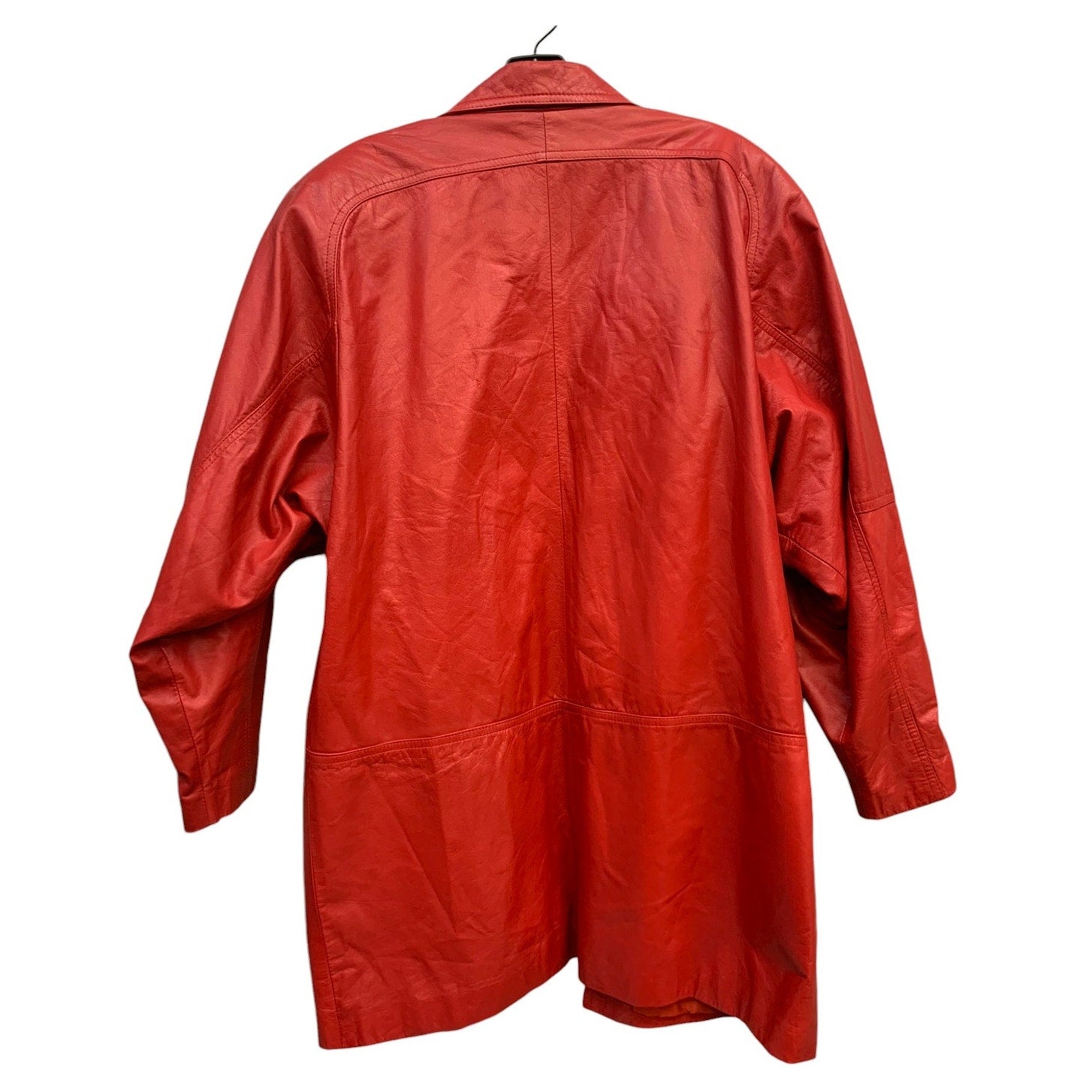 Vintage Toff's Red Leather Jacket SZ M/ 39