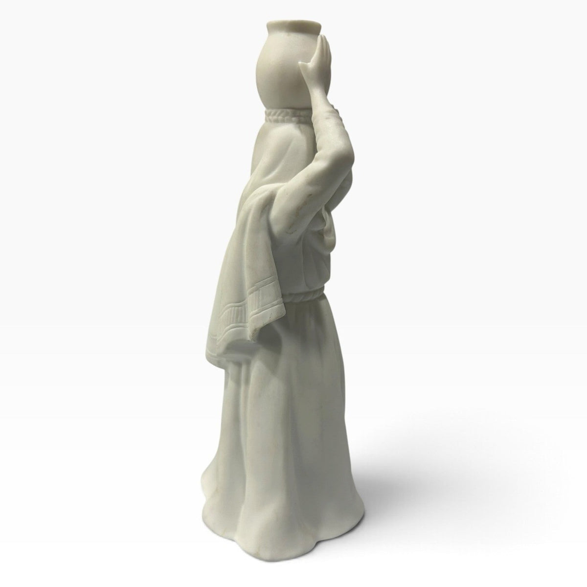 Avon Nativity Collectibles Woman with Water Jar 1990 White Bisque Porcelain 7"