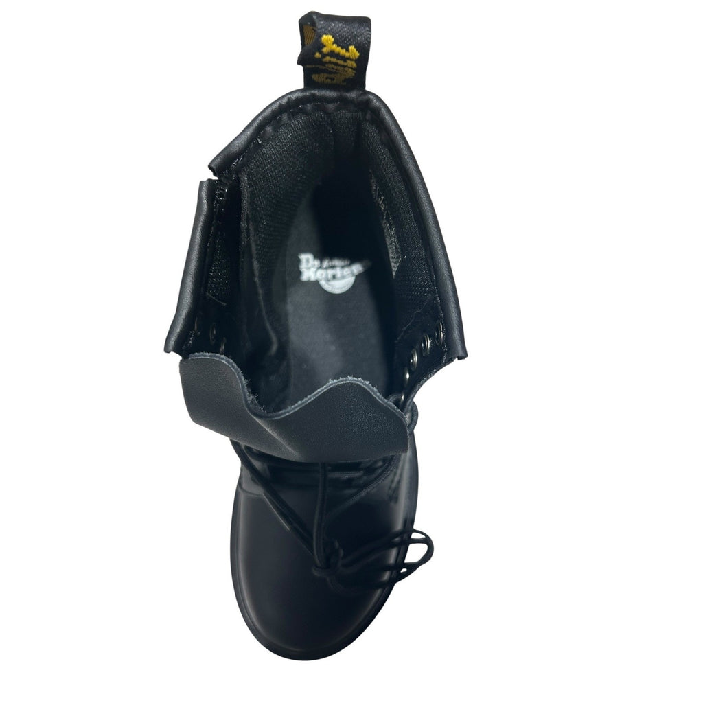 Dr. Martens 1460 J Kids Black Softy T Leather Lace Up Zip Boots Size 1 US combat