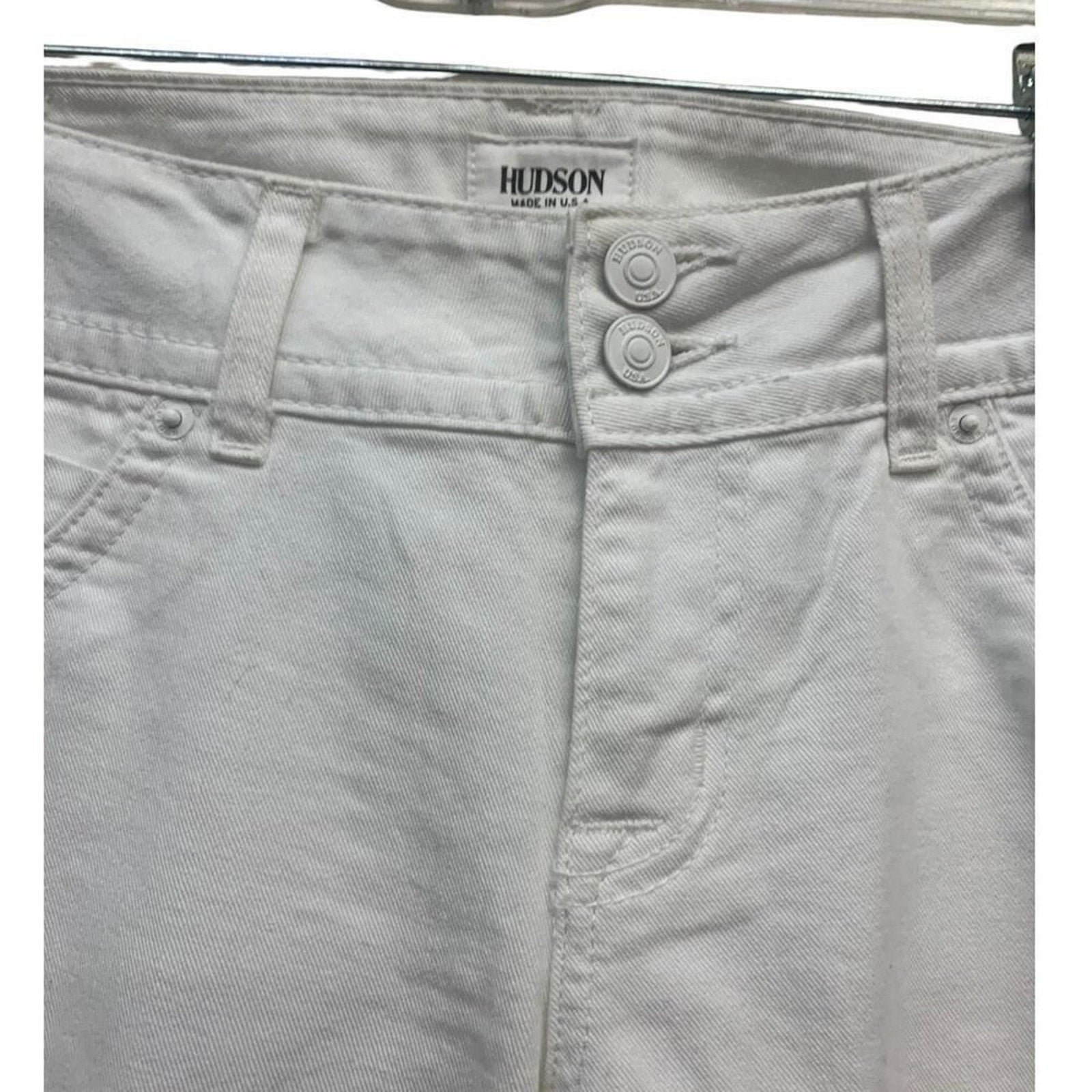 NWT HUDSON Signature Bootcut White SZ 29 Wide Leg
