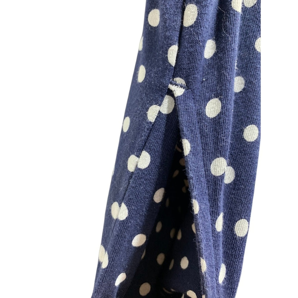 Vineyard Vines Girls Dress Size M (10-12) Blue White Polka Dot Short Sleeve