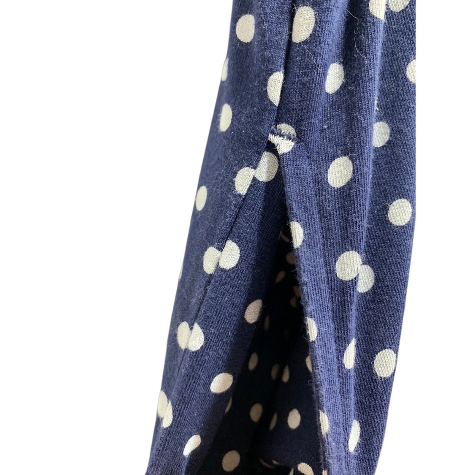 Vineyard Vines Girls Dress Size M (10-12) Blue White Polka Dot Short Sleeve