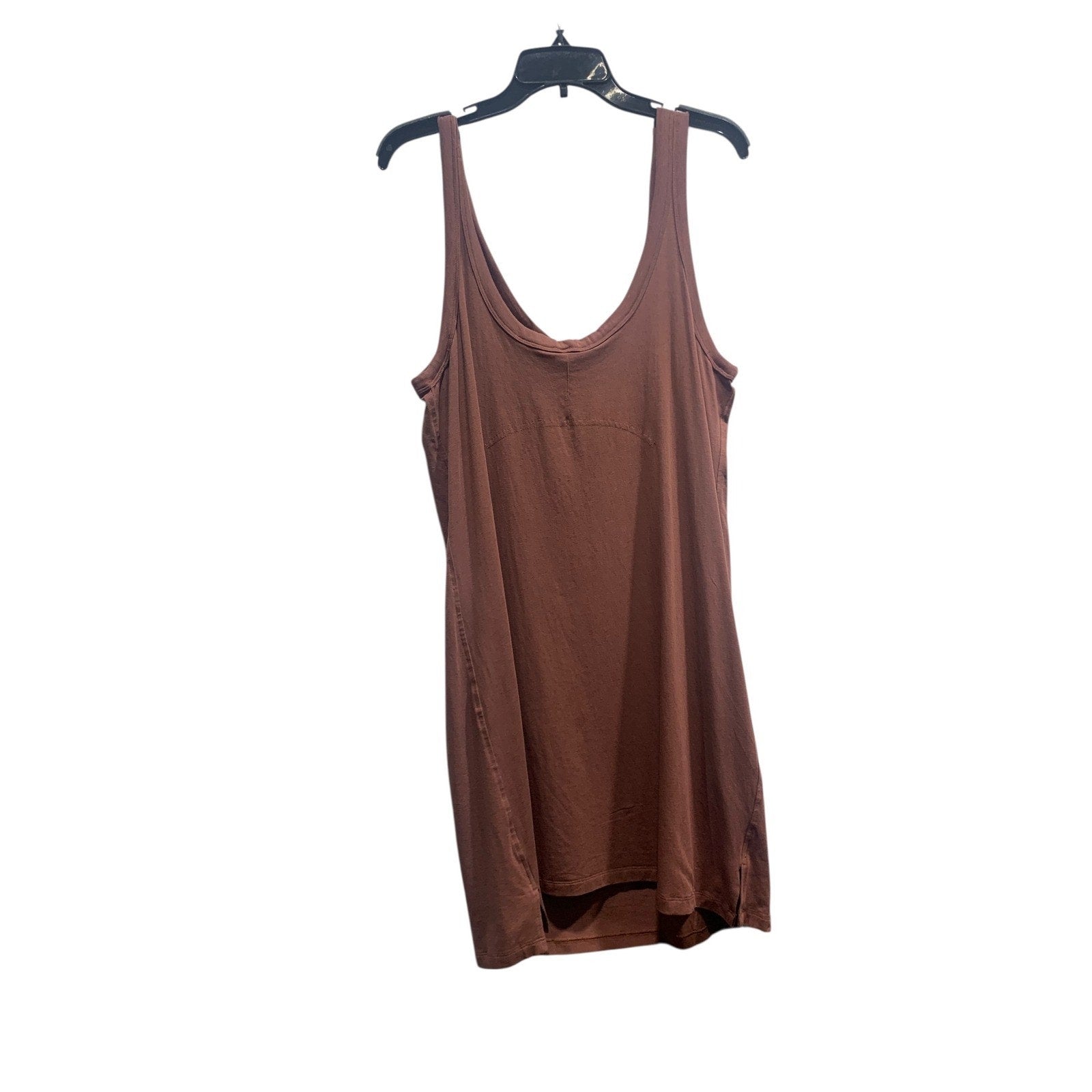Lululemon Classic-Fit Cotton-Blend Scoop Dress sz 10 Ancient Copper