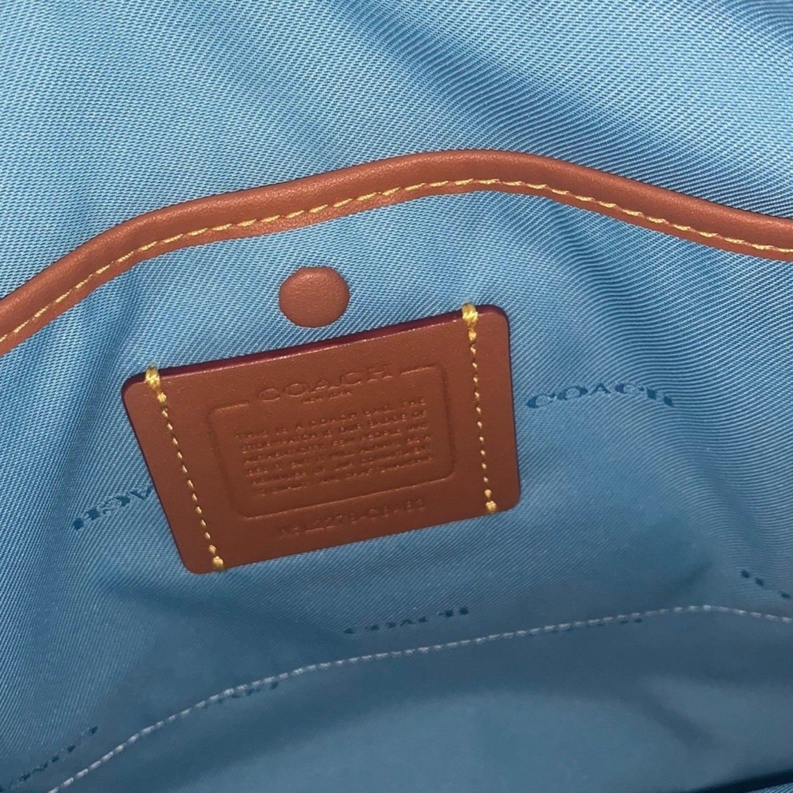 NWT Coach Chaise Leather Crossbody perfect spring blue