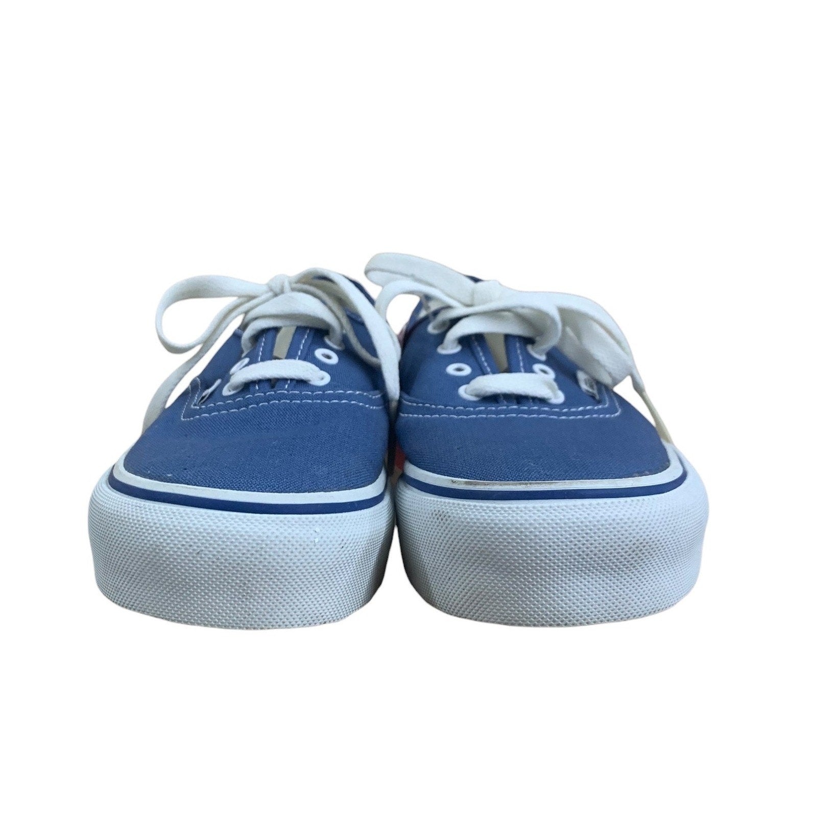 Vans Authentic Kids Classic Blue Canvas Low Top Lace Up Sneakers Shoes KIDS 3.5