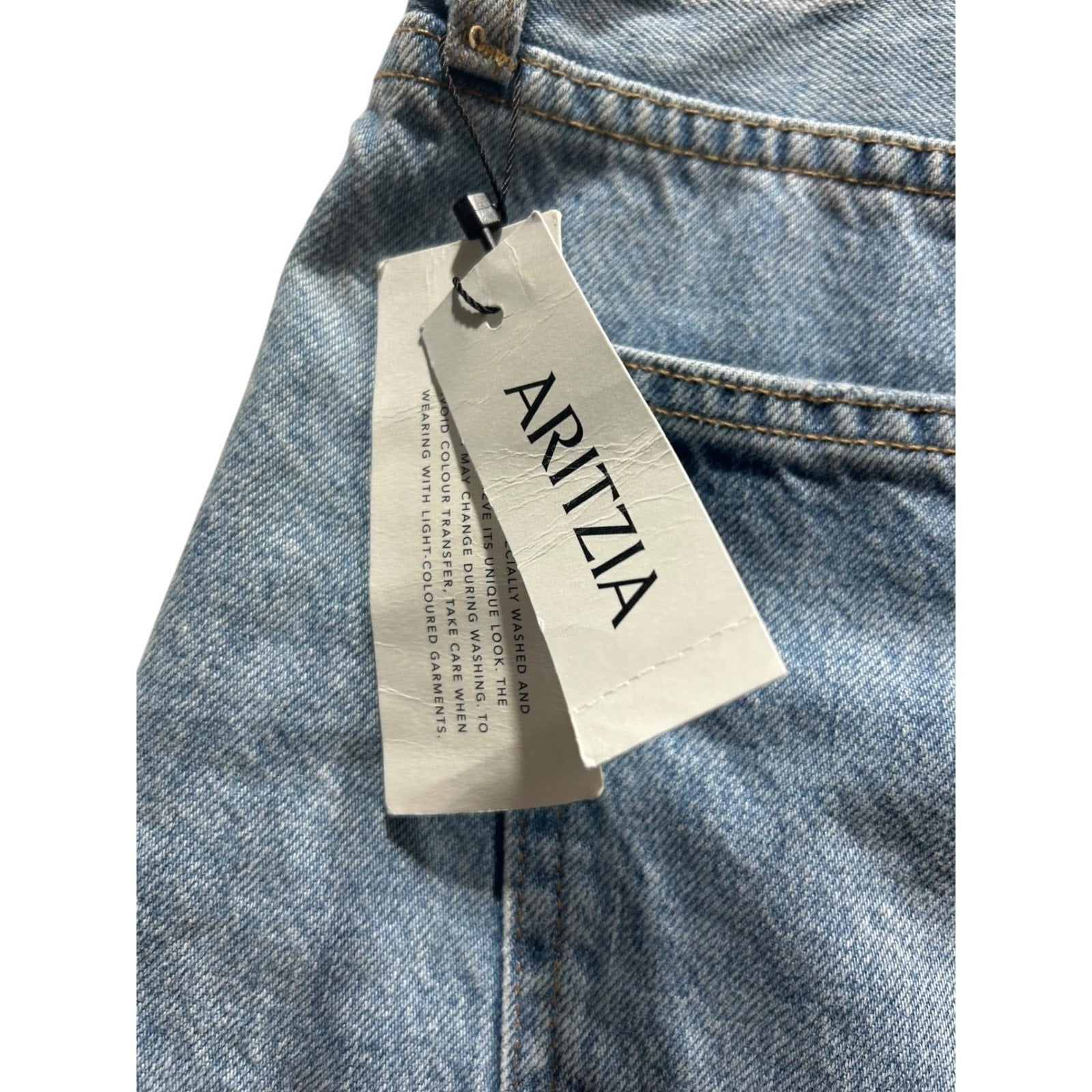 Denim Forum Aritzia Ex-BF Hi Mid-Thigh Denim Shorts 31 NWT summer mom shorts