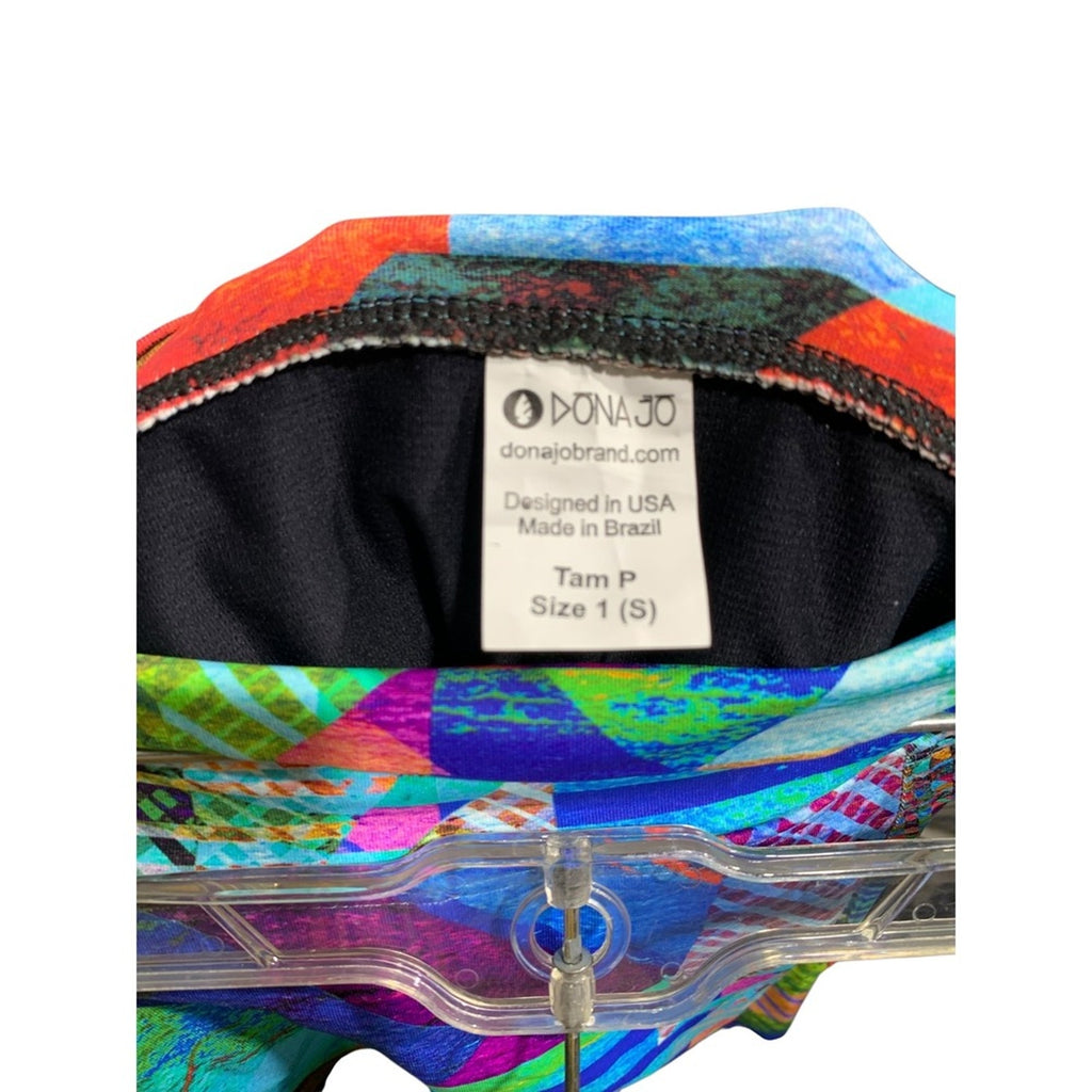 Dona Jo Seabreeze Skirt Colorful Geometric Print Athleisure Size S