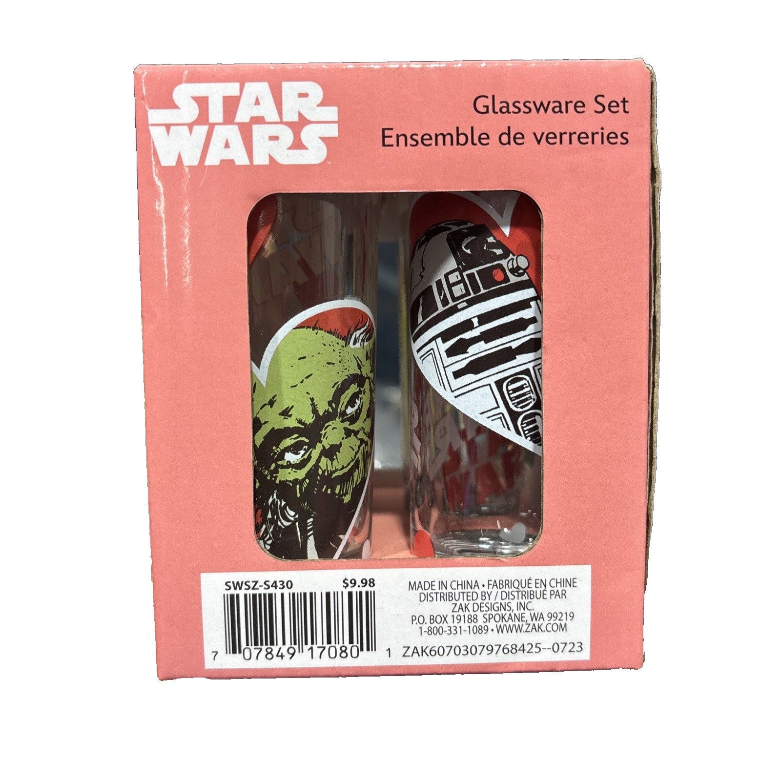 Star Wars shot glasses set With Hearts NEW
