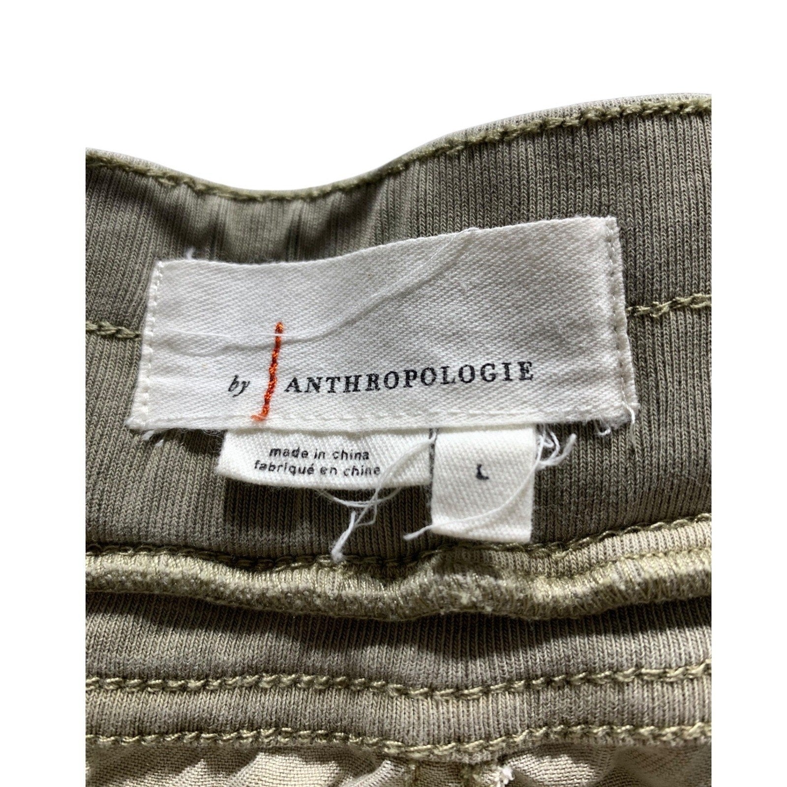 Anthropologie The NORMAD high rise jogger Women Olive Green Utility L Cargo boho
