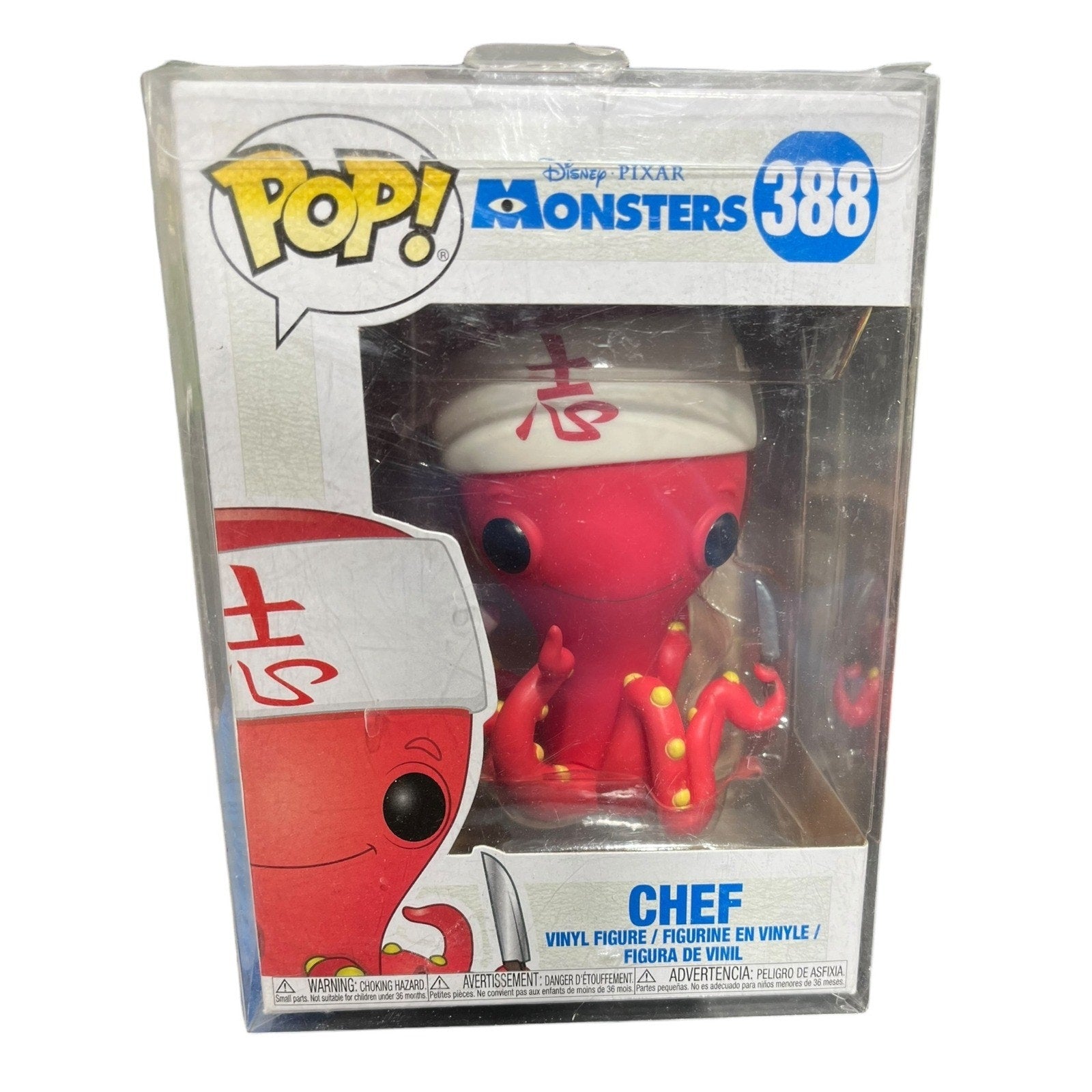 Funko Pop Disney Pixar Monsters Inc Chef 388 VinylFigure Red Octopus Harryhausen