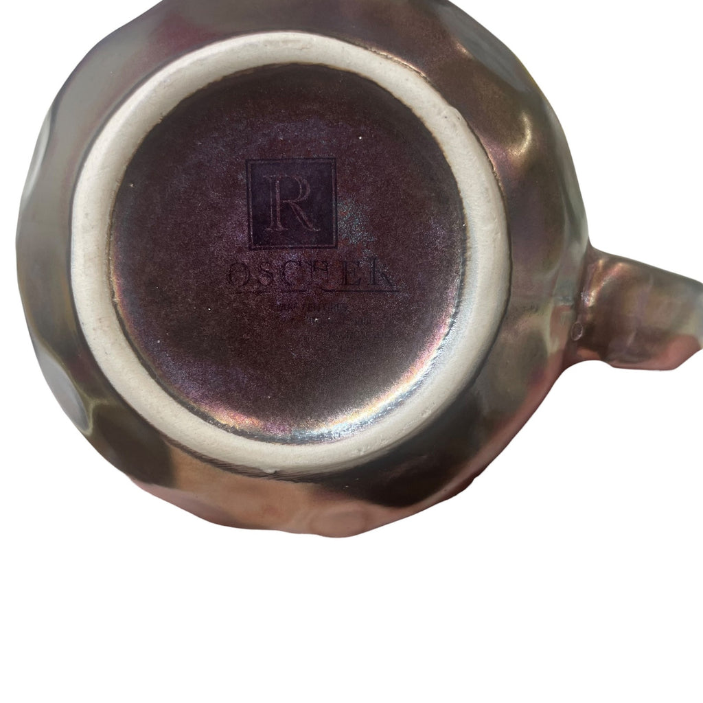 ROSHER Stoneware Mug Metallic Artisan Drip Glaze