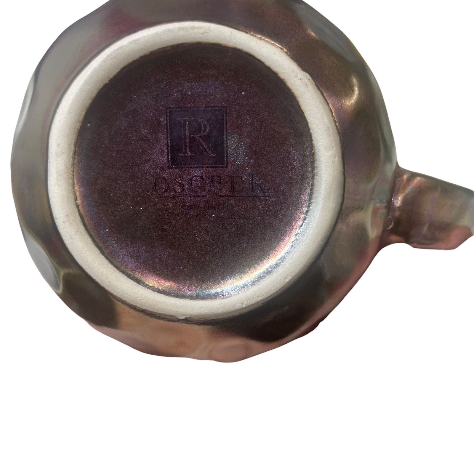 ROSHER Stoneware Mug Metallic Artisan Drip Glaze