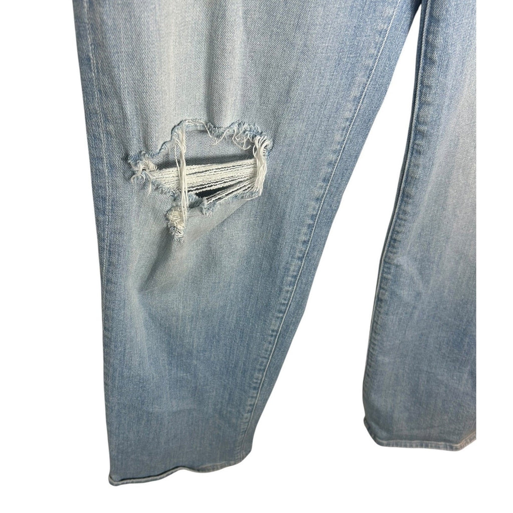 MOTHER High Waisted Tunnel Vision Sneak Jeans Sippin Sweet Tea Light Wash 29