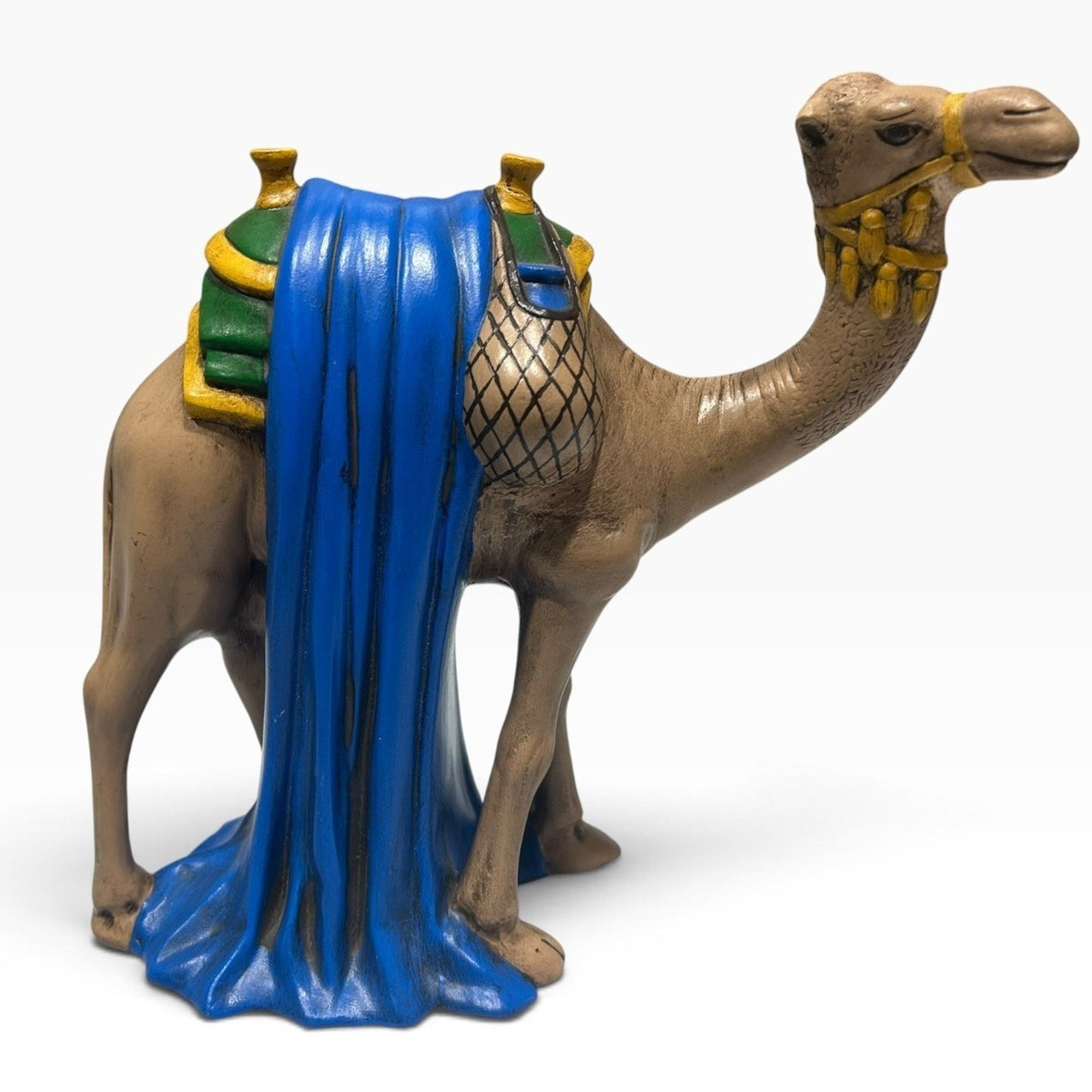 Vintage 1970s Holland Mold Hand Painted Ceramic Camel Figurine 9 Inch Nativity