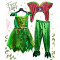 Teetot & Co Green Fairy Princess Costume Dress and Leggings Set Kids Size 7-8