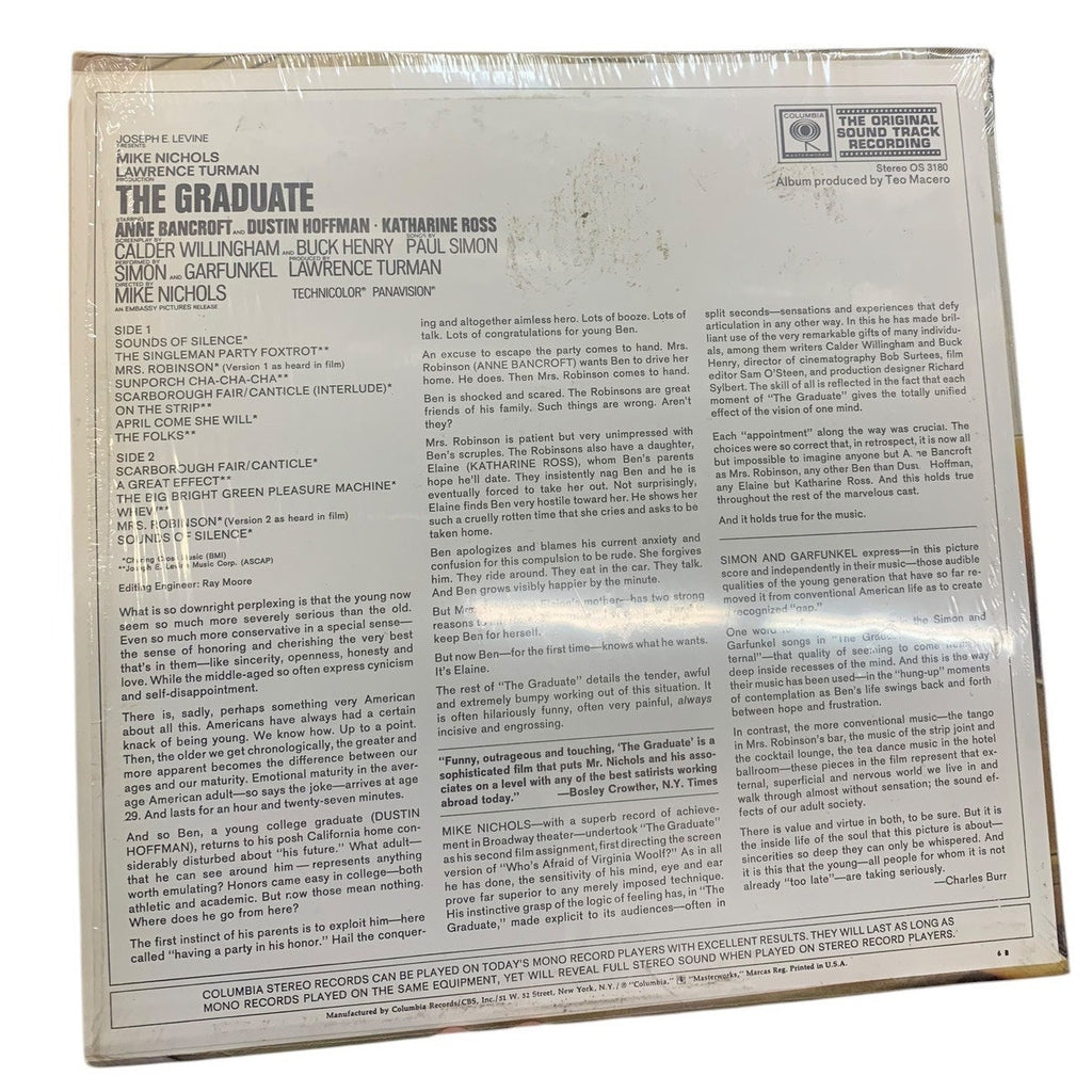 Simon & Garfunkel/Dave Grusin - The Graduate LP - Columbia Masterworks